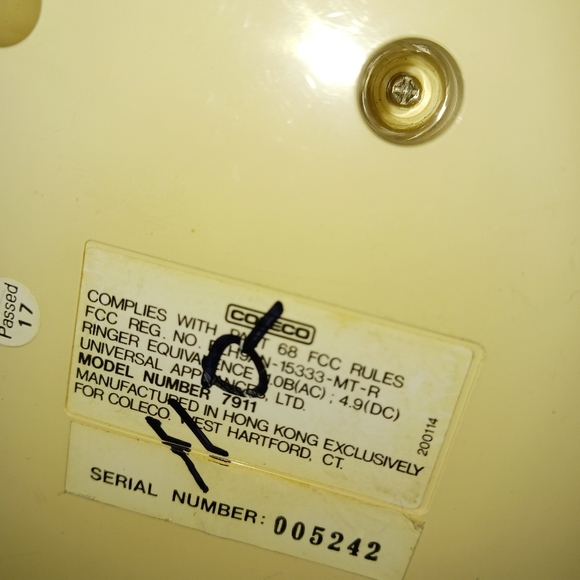 VINTAGE Cabbage Patch Phone w/ ORIGINAL Cords (A True GEM) - Picture 15 of 15